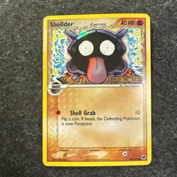 Pokemon TCG Shellder Holo Stamped EX Dragon Frontiers Card 63/101 LP - Image 1