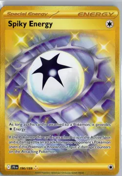 Spiky Energy 190/159 Gold Secret Rare Pokemon Card NM - Image 1