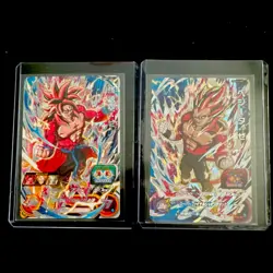 Dragon Ball Heroes Son Goku Xeno & Vegeta Xeno Japanese Holo 2 Card Lot - Image 1