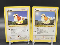(2) PIDGEY - 57/102 - Base Set - Pokemon Card - LP - Image 1