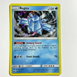 Regice 28/111 Holo Rare Card SM - Crimson Invasion Pokemon TCG LP - Image 1