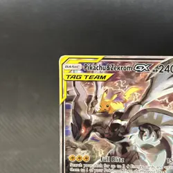 Pikachu & Zekrom-GX SM TAG TEAM Promos HP Holo Card SM168/260 Rare Pokemon Card - Image 2