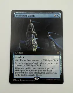 Midnight Clock (Extended Art) Throne of Eldraine Foil Rare Never Played - Image 2