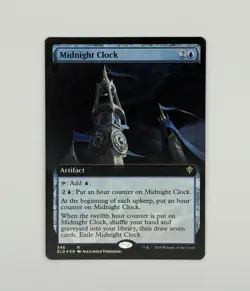 Midnight Clock (Extended Art) Throne of Eldraine Foil Rare Never Played - Image 5