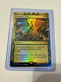 MTG Demonic Tutor FOIL - Strixhaven: Mystical Archives Magic the Gathering LP - Image 1