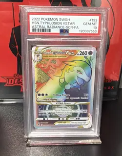 PSA 10 Pokemon Hisuian Samurott, Typhlosion, Decidueye, VSTAR Rainbow Secret 🌈 - Image 3
