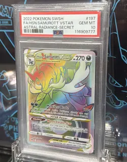 PSA 10 Pokemon Hisuian Samurott, Typhlosion, Decidueye, VSTAR Rainbow Secret 🌈 - Image 4