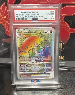 PSA 10 Pokemon Hisuian Samurott, Typhlosion, Decidueye, VSTAR Rainbow Secret 🌈 - Image 5