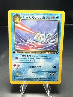 Pokemon TCG Team Rocket 1st Edition Dark Golduck 37/82 - Image 1