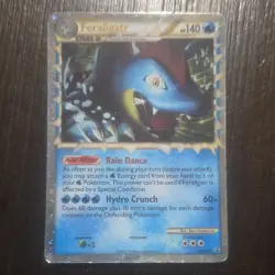 Pokemon TCG Feraligatr Prime Promo Holo HGSS07 HGSS 140 HP Hydro Crunch - Image 1