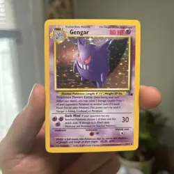 Gengar 5/62 Fossil Holo WOTC Unlimited Pokemon Tcg 1999 [LP/NM] - Image 1