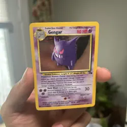 Gengar 5/62 Fossil Holo WOTC Unlimited Pokemon Tcg 1999 [LP/NM] - Image 2