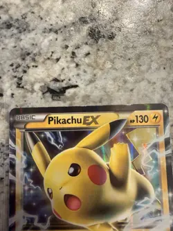 Pokemon Pikachu EX XY174 Promo Holo XY 130 HP Mega Thunderbolt Thunder Shock - Image 2
