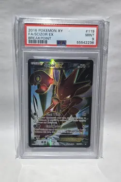 2016 Pokemon XY Scizor EX Full Art Breakpoint 119/122 PSA 9 MINT - Image 4