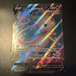 The Pokemon Company Pokemon TCG Mew V Full Art Ultra Rare Holo 250/264 180 HP - Image 1
