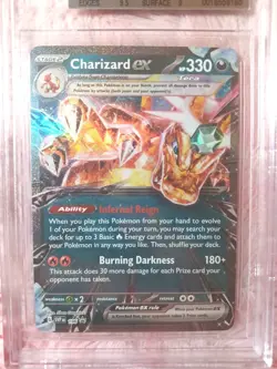 2025 POKEMON SVP BLACK STAR PROMO #196 CHARIZARD EX BGS 9 MINT PREMIUM PSA - Image 3