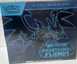 Pokemon TCG Mega Evolution Phantasmal Flames Elite Trainer Box Charizard - Image 1