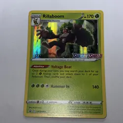 Pokemon - Sword & Shield - STAFF PRE-RELEASE PROMO - Rillaboom - SWSH006 - NM - Image 1