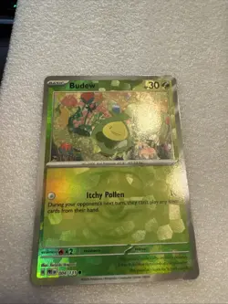 Budew Master Ball Pattern 004/131 Pokemon Prismatic Evolutions Reverse Holo - NM - Image 1