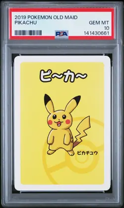 2019 POKEMON OLD MAID PIKACHU PSA 10 - Image 1