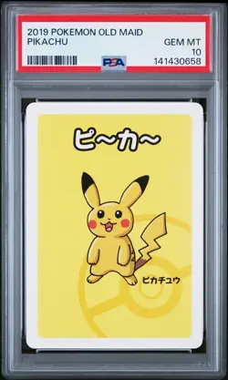 2019 POKEMON OLD MAID PIKACHU PSA 10 - Image 1