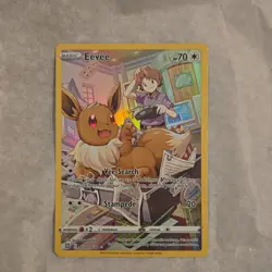 Pokemon Eevee Ultra Rare Holo TG11/TG30 Brilliant Stars HP70 English - Image 1