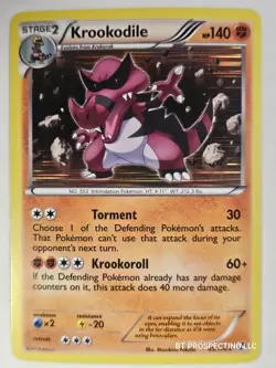 2011 BLACK & WHITE BASE SET KROOKODILE 65/114 HOLO - Image 1