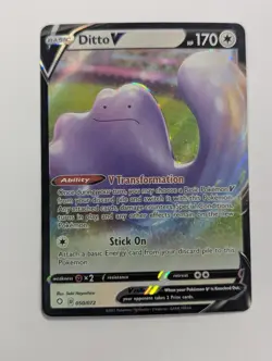 Ditto V 050/072 Shining Fates Ultra Rare Pokemon TCG NM - Image 1