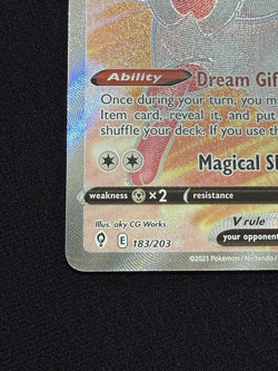 Sylveon V 183/203 Evolving Skies Full Art Ultra Rare NM Pokemon - Image 5