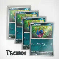 Carvanha 060/094 x4 Playset 4x Pokemon TCG ME02 Phantasmal Flames PFL - Image 1
