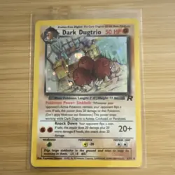Pokemon Dark Dugtrio 6/82 Team Rocket Holo Rare 50 HP Unlimited English - Image 1