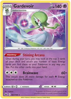 Pokemon TCG Gardevoir (061/198) [Sword & Shield: Chilling Reign] Lightly Played - Image 1