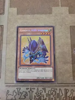 YUGIOH ELEMENTAL HERO SPARKMAN MZMU-EN059 SECRET 1ST ED NM CHIBI - Image 1