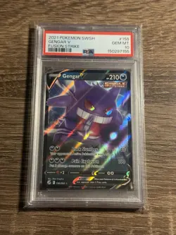 Gengar V PSA 10 156/264 Pokemon Card Swsh08: Fusion Strike 2021 - Image 1