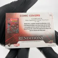 Marvel Card Carnage 25 Comic Covers Fleer Upper Deck Renditions [NM] - Image 4