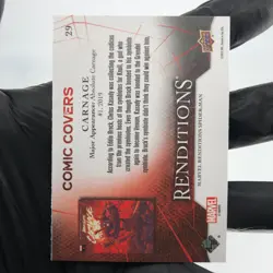 Marvel Card Carnage 29 Comic Covers Fleer Upper Deck Renditions [NM] - Image 3