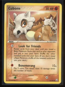 Cubone 51/109 Team Rocket Returns Common Pokemon Card LP - Image 1