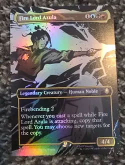 Fire Lord Azula #313 (Borderless) - Foil NM MTG Avatar: The Last Airbender - Image 1