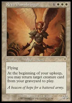 MTG Reya Dawnbringer - Foil, Light Play, English Invasion - Image 1