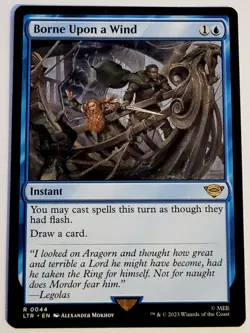MTG BORNE UPON A WIND - The Lord of the Rings NM - Image 1