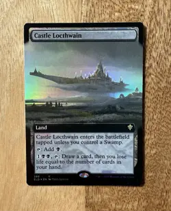 Castle Locthwain (Extended Art) MTG Throne of Eldraine Foil Rare Near Mint - Image 1