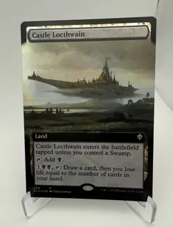 Castle Locthwain (Extended Art) MTG Throne of Eldraine Foil Rare Near Mint - Image 2