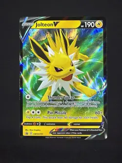 Pokemon Jolteon V SWSH151 Sword & Shield Holo Black Star Promo NM - Image 1