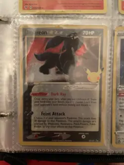 Umbreon Gold Star Holo Pokemon Celebrations Classic Collection Card #17 - Image 1