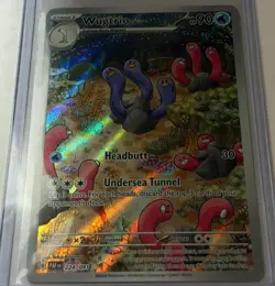 Wugtrio 224/091 Illustration Rare Paldean Fates Pokemon Near Mint - Image 1