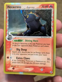 Pokemon Heracross EX Dragon Frontiers Delta Species 3/101 Holo 2006 Very LP - Image 2
