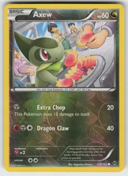 Axew (109) Reverse Holo Common XY - BREAKthrough 109/162 Pokemon - Image 1