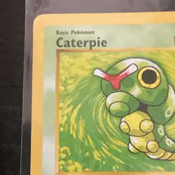 Pokemon Card Caterpie Shadowless Base Set Common 45/102 Near Mint super clean - Image 2
