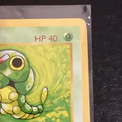 Pokemon Card Caterpie Shadowless Base Set Common 45/102 Near Mint super clean - Image 3