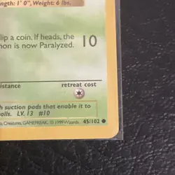 Pokemon Card Caterpie Shadowless Base Set Common 45/102 Near Mint super clean - Image 4